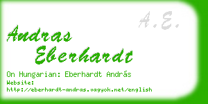 andras eberhardt business card