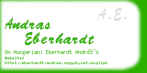 andras eberhardt business card